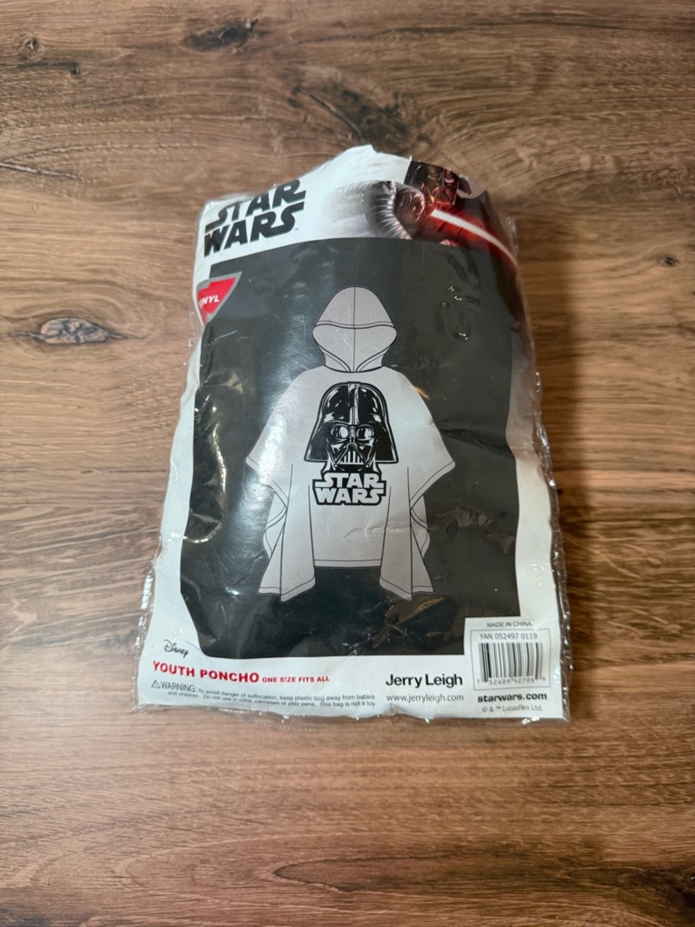 Star Wars‎ Darth Vader Youth Rain Poncho OSFA